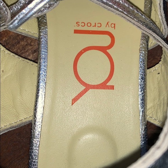 YOU by Croc Silver Wrap Around Sandals - Picture 3 of 8